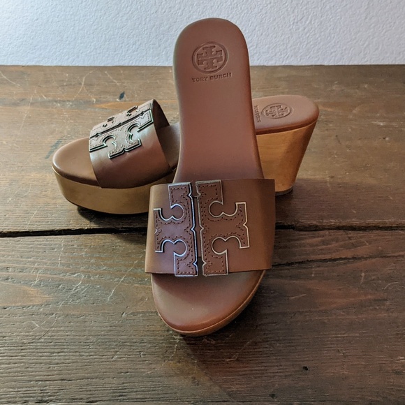 SOLD - TORI BURCH 'Ines' NIB - Wedge Sandals 5.5 - Picture 6 of 14